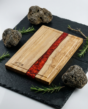 Artisan Cutting Board – Resin & Olive Wood