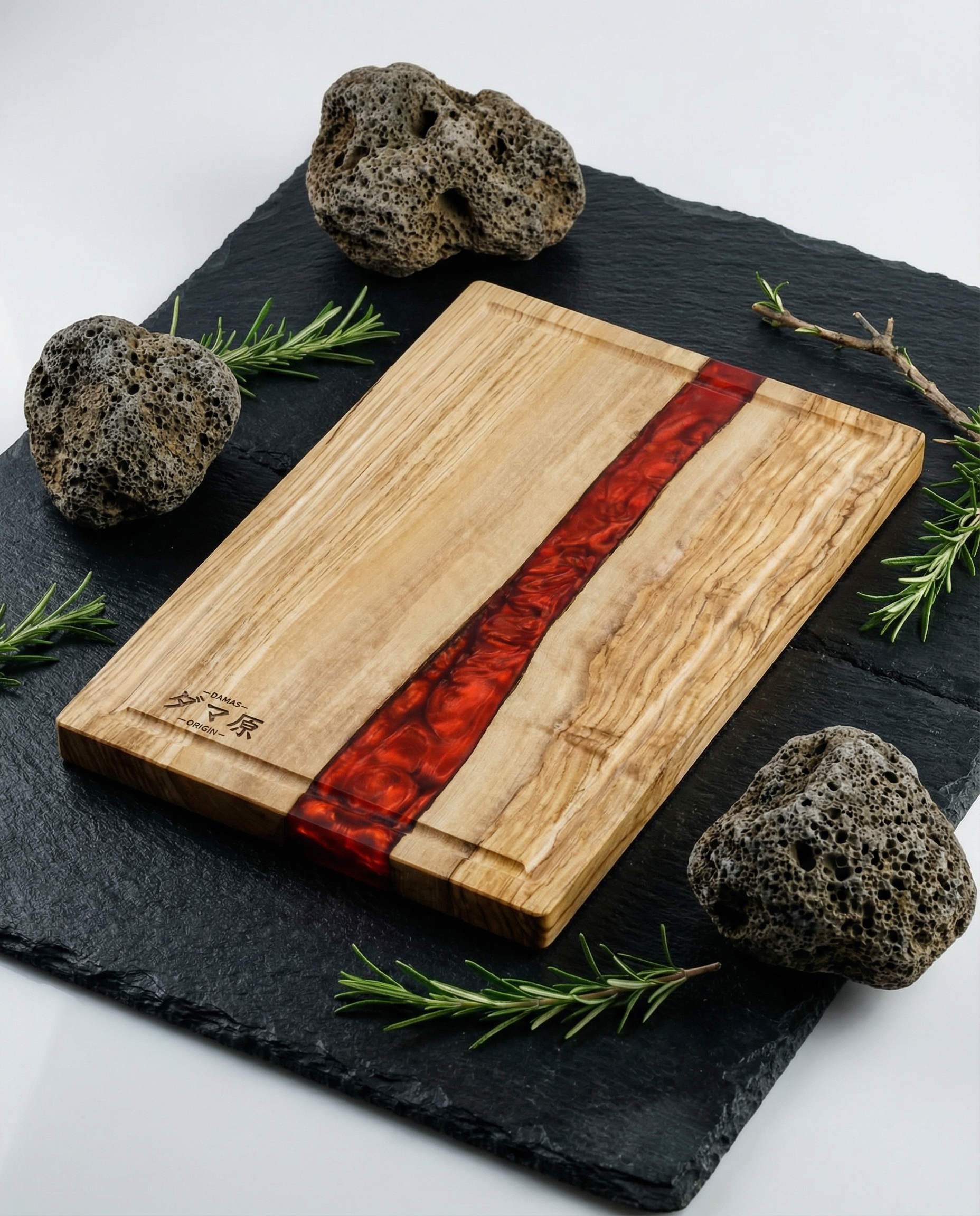 Artisan Cutting Board – Resin & Olive Wood