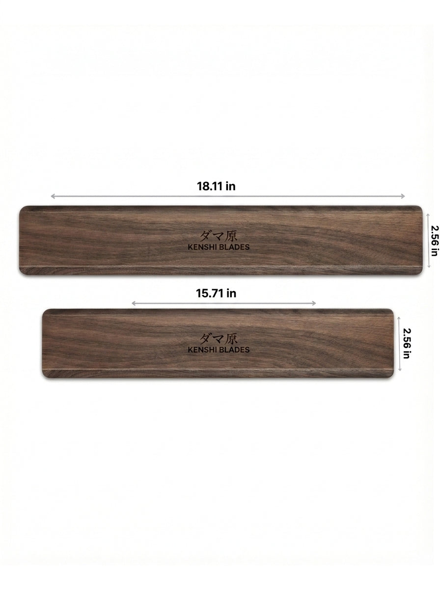 Black Walnut Magnetic Wall Knife Holder