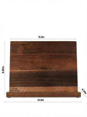 Natural Acacia Wood Magnetic Knife Stand