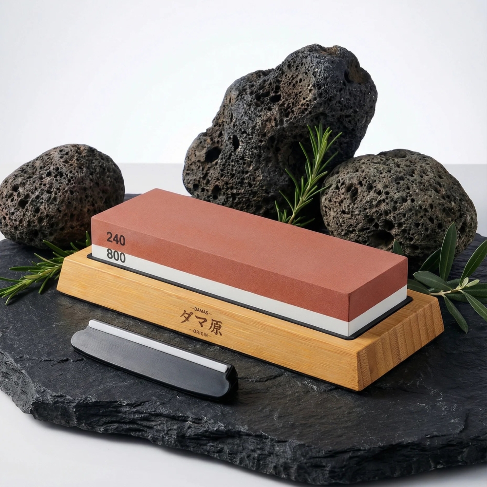pierre-a-aiguiser-damas-origin-global-1 Double-Sided Sharpening Stone – Choice of Grit